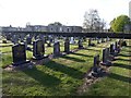 Lines of graves, Hollywood Avenue Cemetery, Gosforth, Newcastle upon Tyne