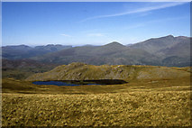 SH6447 : Llyn y Biswail from path northeast of Cnicht by Colin Park