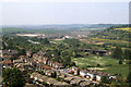 Railway viaduct over the River Don as seen from Conisbrough Castle