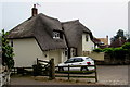 Thatched roof house and garage, Silver Street, Lyme Regis