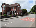 Distinctive redbrick house in Ponthir, Torfaen