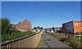 Tithebarn Way from the cycle bridge over M5