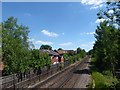 Railway footbridge between Kings and St Christopher