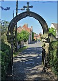 SK8174 : Leaving St Oswald's churchyard by Neil Theasby