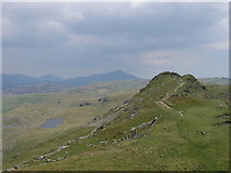 SH6447 : Llyn y Biswail from the Cnicht ridge by Eric Jones