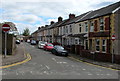 NE along Oak Street, Old Cwmbran