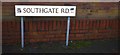 Road sign styles 6 Southgate Road - Kingstanding, North Birmingham