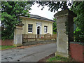 Lodge and gatepiers near Fernhill Heath