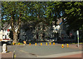 Cones at the coach station, Torquay