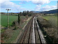 Railway heading east near Tal-y-Bont