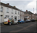 Openreach van, Bond Street, Newport