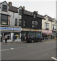 Vacant shop between a bakery and butchers, Maindee, Newport