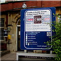 Contact Gwent Police information board, Maindee, Newport