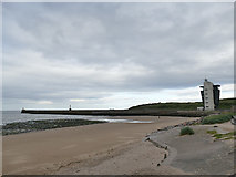 NJ9605 : North Pier at the mouth of the Dee by Stephen Craven