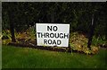 No through road sign