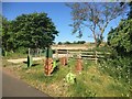 NT2967 : Sculptures by the Loanhead - Shawfair cycle path by Richard Webb