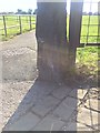 Bench Mark On Gatepost At Park Entrance Littlemoor Road