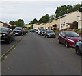 Cars parked on Darwin Drive pavements, Malpas, Newport