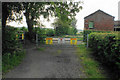 Warning signs on Cumbermere Lane