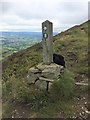 SJ1659 : Offa's Dyke Path marker on Moel Fenlli by Eirian Evans