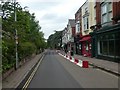 Pop-up barriers to create one way street, Magdalen Road, Exeter