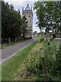 Footpath passing the church