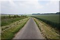 Farm track leading to Huggate Road