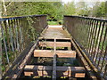 SP0856 : Closed footbridge near Alcester by Chris Allen