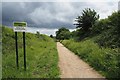 SK5251 : Sign on the Linby Trail (NCN Route 6) by David Lally