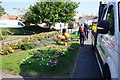 Planting flowerbeds at the Memorial Gardens