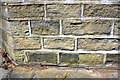 Benchmark on Selborne Terrace wall of #2 Selborne Grove