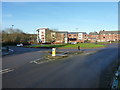 Roundabout at the junction of Tessall Lane and Hollymoor Way