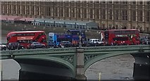 TQ3079 : Traffic on Westminster Bridge by Rebecca A Wills