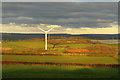 Farmland and turbine near Collacott