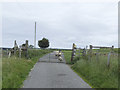 SE2249 : Gated lane above Lindley, with sheep by Stephen Craven