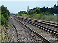 TQ6773 : Railway towards Gravesend by Robin Webster