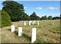 TQ4677 : First World War graves in Woolwich New Cemetery by Marathon