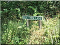 TG1718 : Beck Farm Lane sign by Geographer