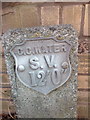 Old sluice valve marker on Victoria Drive, Llandudno Junction