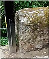 Benchmark on bridge over River Cadoxton