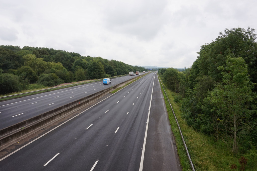 M62 from Thimblehall Lane © Ian S :: Geograph Britain and Ireland