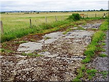 SU0791 : Concrete apron, RAF Blakehill nature reserve, Leigh, Wiltshire by Brian Robert Marshall