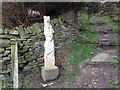 Modern Waymarker - Dancing Hare - Crossing the Pennines Heritage Trail