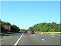 M5 Motorway south approaching B4634 Bridge