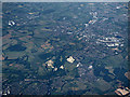 Quarries near Conisbrough from the air