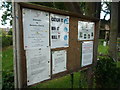 Notice Board at Boraston Church