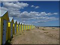 Beach huts just off Sea Road