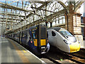 Local and inter-city trains at Glasgow Central station