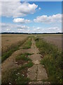 Bridleway at the abandoned airfield