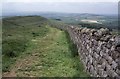 NY7367 : Hadrian's Wall above Winshields Crag by Philip Halling